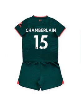 Liverpool Chamberlain #15 Ausweichtrikot für Kinder 2022-23 Kurzarm (+ Kurze Hosen)